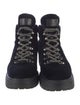 Prada Velvet Combat Boots