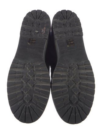 Prada Velvet Combat Boots