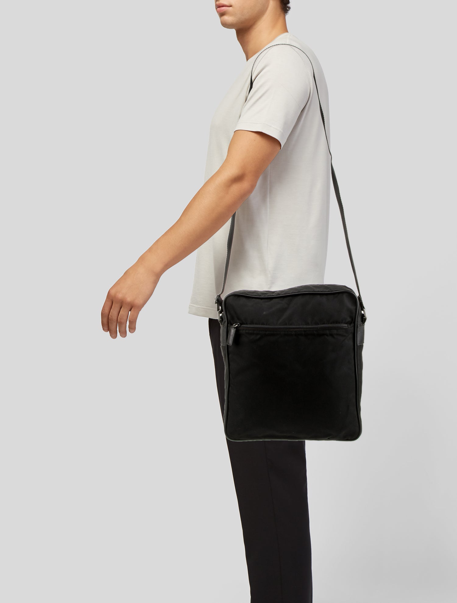 Prada Nylon Messenger Bag