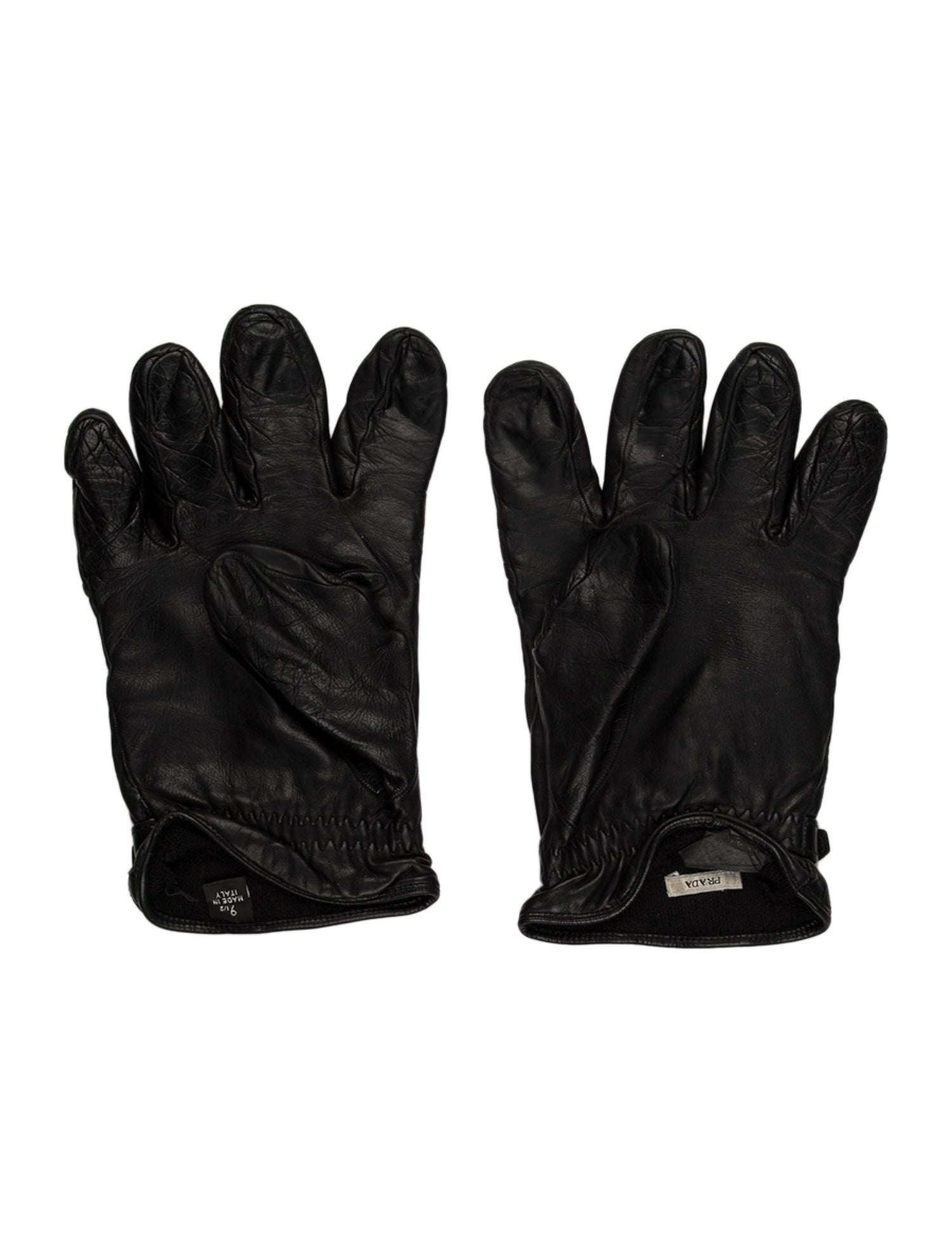 Prada Leather Winter Gloves