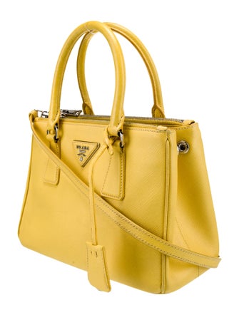 Prada Saffiano Leather Galleria Double Zip Small
