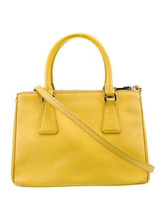 Prada Saffiano Leather Galleria Double Zip Small