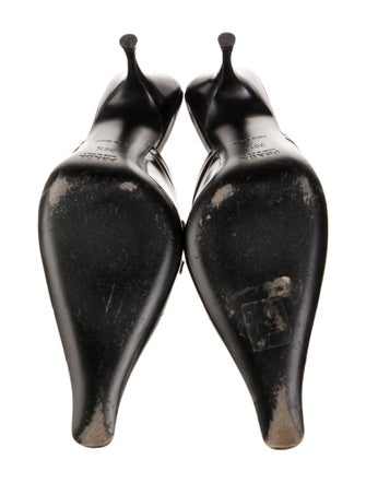 Prada Leather Mesh Accents Mules