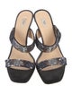 Prada Leather Sequin Embellishments Slides