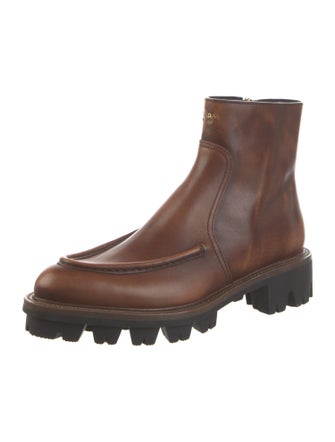 Prada Leather Chelsea Boots