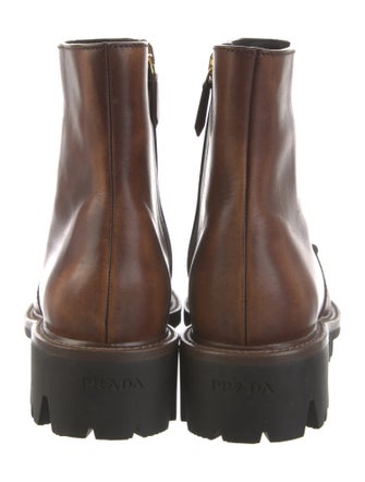 Prada Leather Chelsea Boots