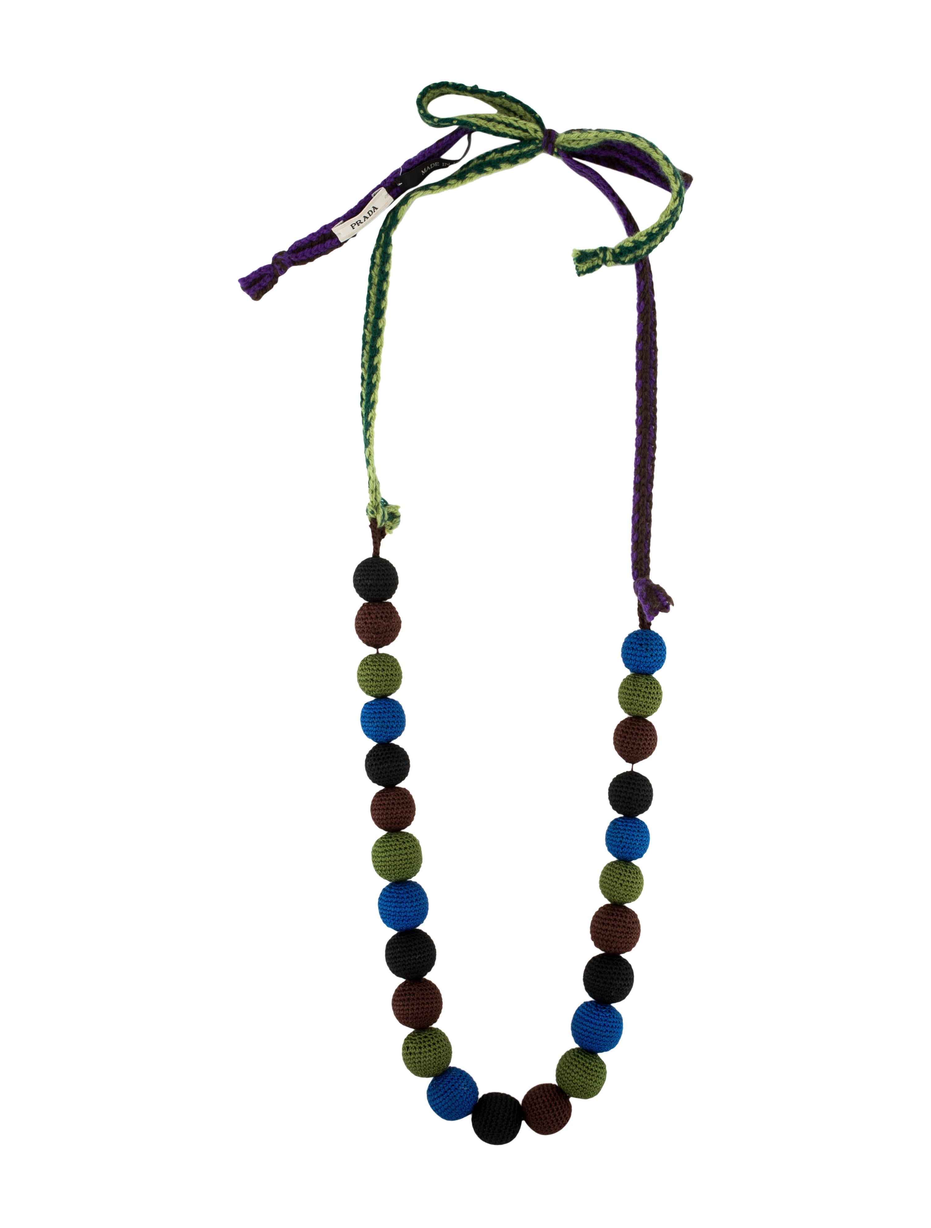 PRADA Multi Color Ball Necklace（Prada | Jewelry | Prada