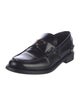 Prada Calzature Donna Enameled Metal Triangle Loafers
