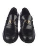 Prada Calzature Donna Enameled Metal Triangle Loafers
