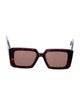 Prada Square Tinted Sunglasses