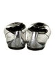 Prada Patent Leather Bow Accents Ballet Flats