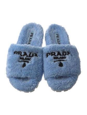 Prada Shearling Slides