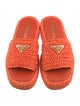 Prada Straw Slides