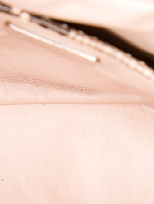 Prada Enameled Metal Triangle Messenger Bag