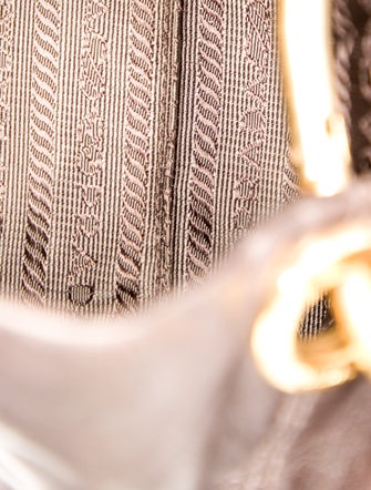 Prada Enameled Metal Triangle Evening Bag