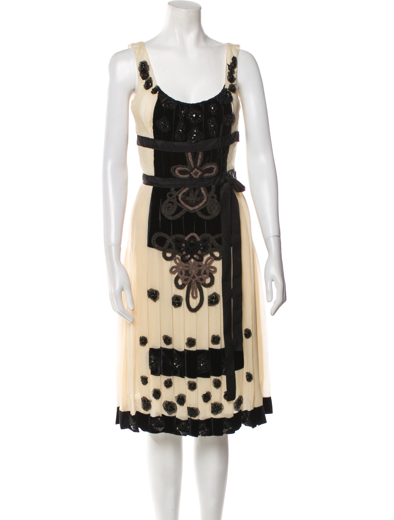 ワンピース PRADA LONG DRESS (P3G55S22110R1 F0236) Used Prada Sleeveless Re-Nylon Dress One Piece Women Size 40