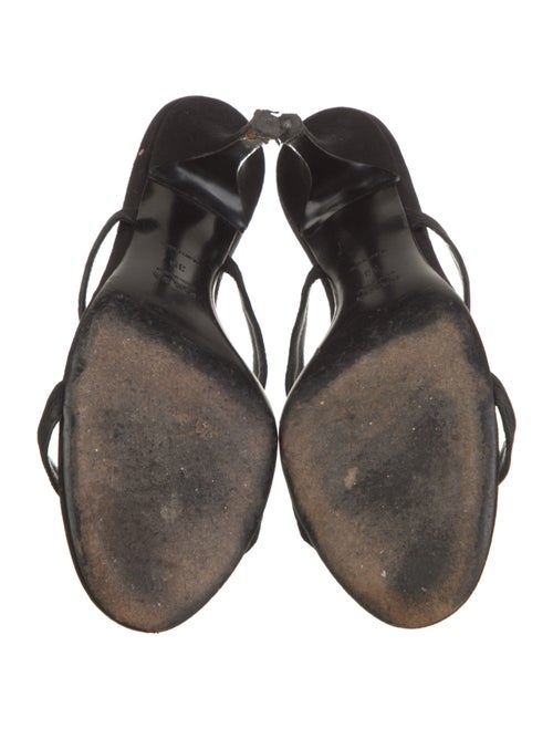 Prada Suede Scalloped Accent Slides