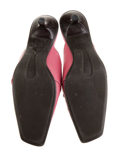 Prada Leather Tassel Accents Mules