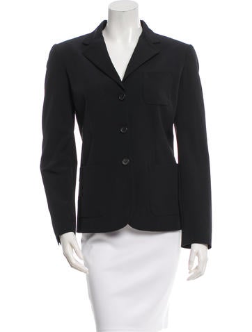 Prada Notch-Lapel Short Blazer