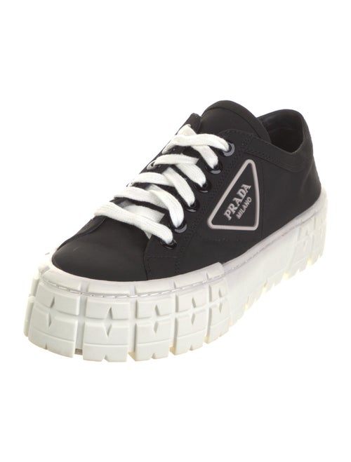 Prada Nylon Graphic Print Sneakers