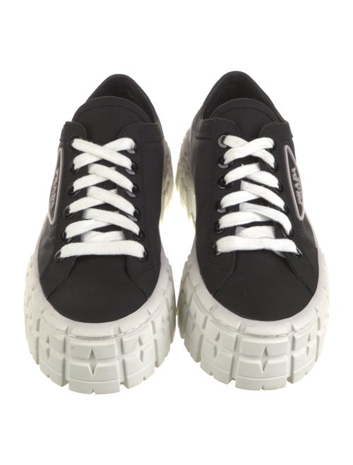 Prada Nylon Graphic Print Sneakers