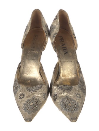 Prada Printed D'Orsay Pumps