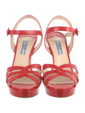 Prada Patent Leather Sandals