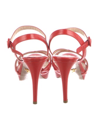 Prada Patent Leather Sandals