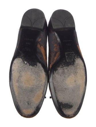 Prada Printed Bow Accents Flats