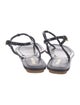 Prada Patent Leather T-Strap Sandals