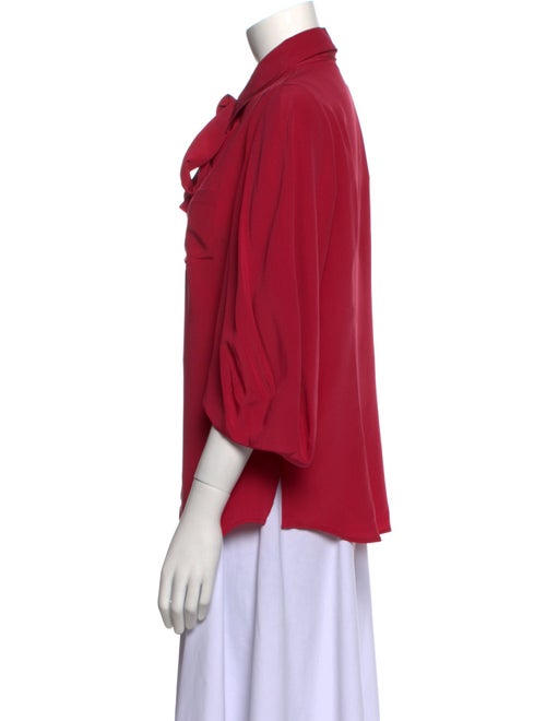 Prada Three-Quarter Sleeve Button-Up Top