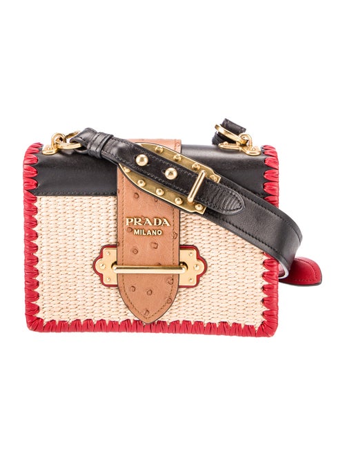 Prada Raffia Cahier