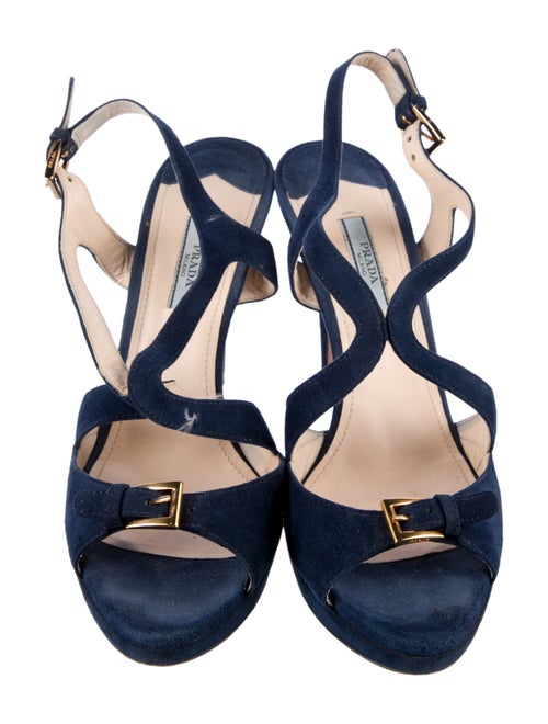 Prada Suede Slingback Sandals