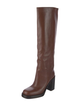 Prada Leather Riding Boots