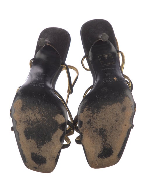 Prada Suede T-Strap Sandals