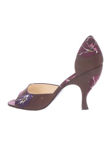 Prada Floral d'Orsay Pumps
