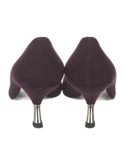 Prada Suede Crystal Embellishments Pumps