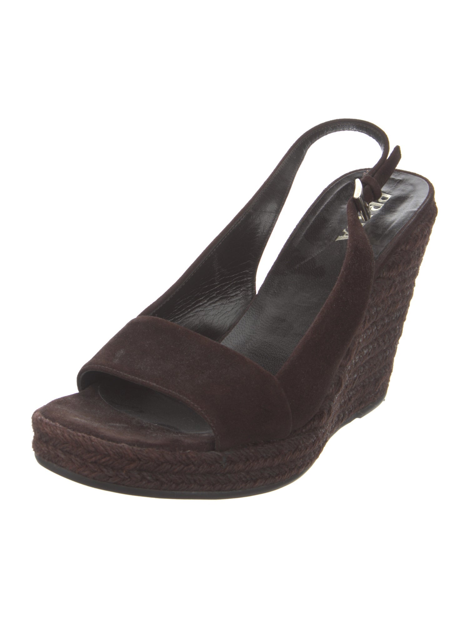 Prada Suede Slingback Sandals