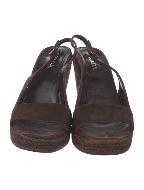 Prada Suede Slingback Sandals