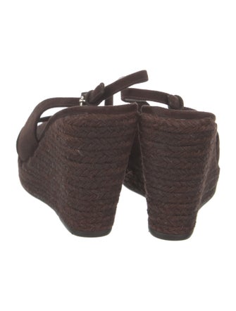 Prada Suede Slingback Sandals