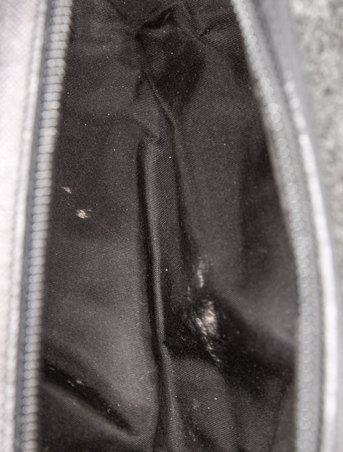 Prada Enameled Metal Triangle Clutch