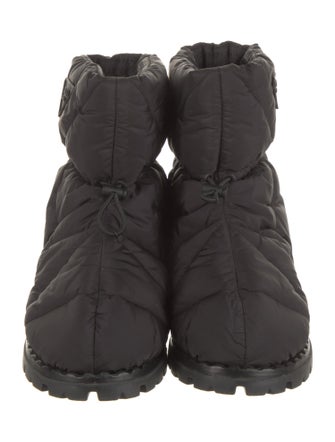 Prada Nylon Lace-Up Boots