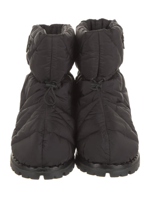 Prada Nylon Lace-Up Boots