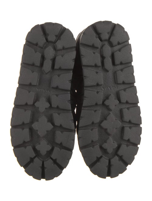 Prada Nylon Lace-Up Boots