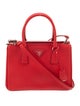 Prada Saffiano Lux Leather Galleria Double Zip Small