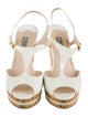 Prada Patent Leather T-Strap Sandals