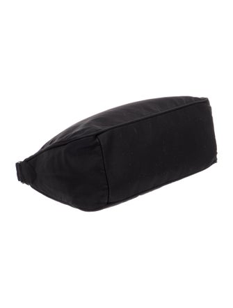 Prada Enameled Metal Triangle Tessuto Sport Vintage