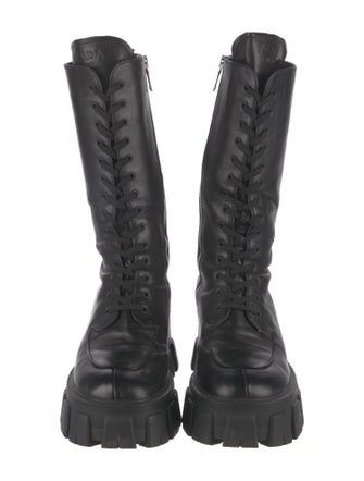 Prada Leather Combat Boots