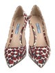 Prada Patent Leather Printed Pumps