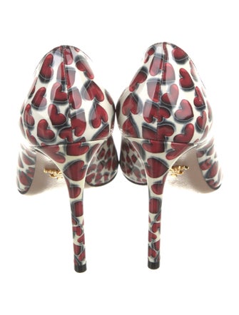 Prada Patent Leather Printed Pumps